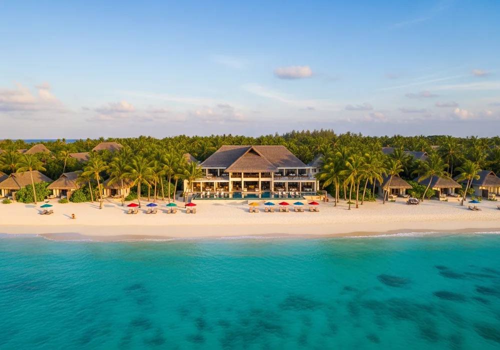 Tropical beach resort